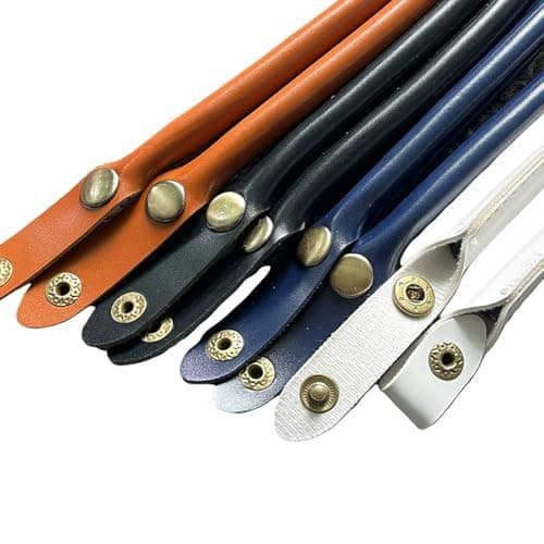 XAGMODSHN PU Leather Handles 47cm with Quick-Release Snaps, Brown — view 6