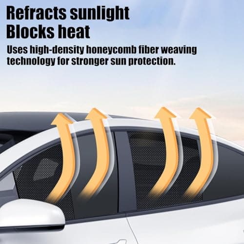 Car Sun Shade Magnetic Anti UV and Heat Protector for — view 4