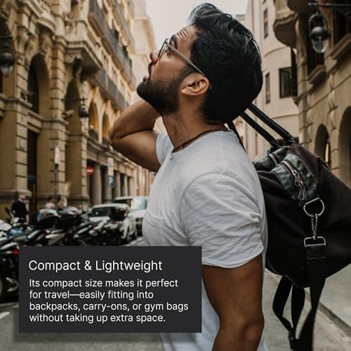 Black Sand Labs Men's Toiletry Bag - Travel Toiletries Dopp Kit - Compact Water-Resistant Nylon Bag with Durable Zipper for Travel Beard Oils, Balms, & Brushes - Lightweight Mini Shaving Bag for Men — view 4