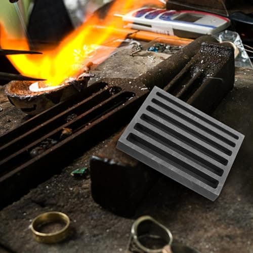 BESPORTBLE Graphite Casting Ingot Mold for Metal Melting, Reusable Black Graphite Mold Suitable for Copper and Melting Alloys with Emergency Heat and Cold Resistance — view 6