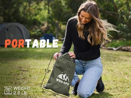 WEKAPO Inflatable Lounger Couch: Portable Air Sofa Chair & Essential Accessory for Camping, Beach, Hiking, Lawn, Backyard, Indoor/Outdoor Movies & Music Festivals – Airtight, Pump-Free Air Hammock — view 2