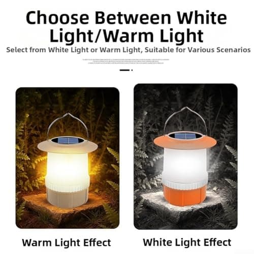 Rechargeable Solar Camping Lantern Led Hand Crank Light With Hook — view 4
