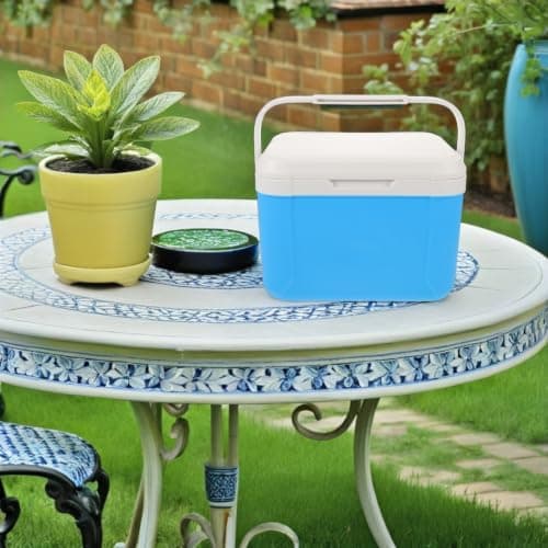 Portable Outdoor Cooler Box 5.5l PU with Ice Pack for Road Trips — view 6