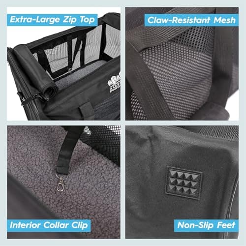 Harbour Housewares Foldable Cat Carrier Bag - Large — view 6
