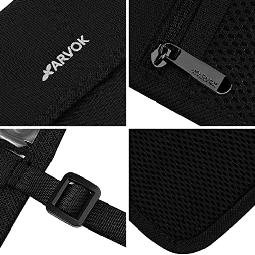 ARVOK Travel Wallet Neck Wallet with RFID Blocking Protected Passport Holder Pouch with Adjustable Neck Strap for Men Women, Keep Cash, Credit Cards and Travel Documents Safe — view 3