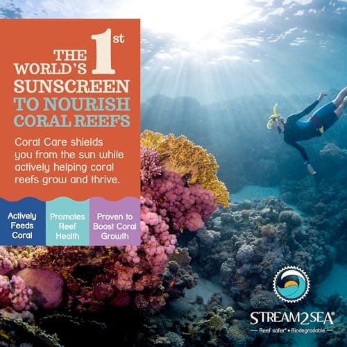 STREAM2SEA Coral Care - Reef Safe Sunscreen SPF 30 Travel Size - First Reef-Approved Natural Mineral Sunblock Boosts Coral Growth Water-Resistant, Non-Toxic, Biodegradable, Eco-Friendly - 75 ml — view 2