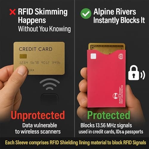 18 RFID Blocking Sleeves (14 Credit Card Holders & 4 Passport Protectors) Ultimate Premium Identity Theft Protection Sleeve Set for Men & Women. Smart Slim Design perfectly fits Wallet / Purse — view 5