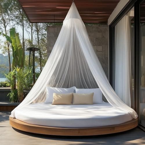 Twinkle Star Travel Mosquito Net for Bed with Hanging Rope, Foldable Fine Mesh Bug Net for Single & Double Bed, Camping Outdoor with Carry Bag — view 2