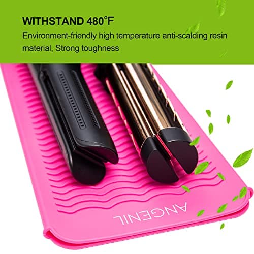 ANGENIL Heat Mat Pouch Titanium Flat Iron Curling Crimper Tools Food Grade — view 3