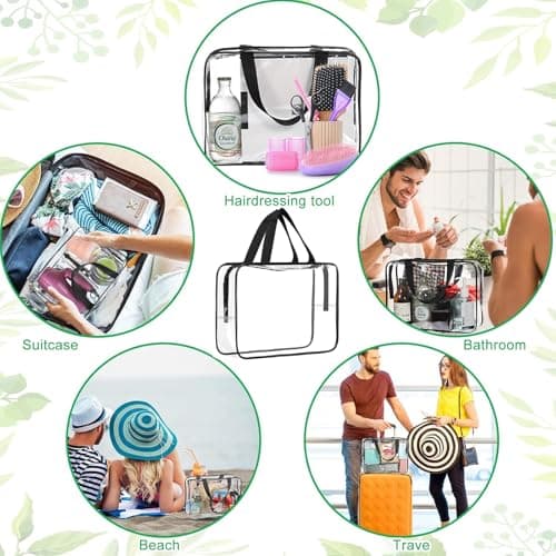 Yixinhe Clear Toiletry Bag for Travel, Large Makeup Wash Bag — view 4