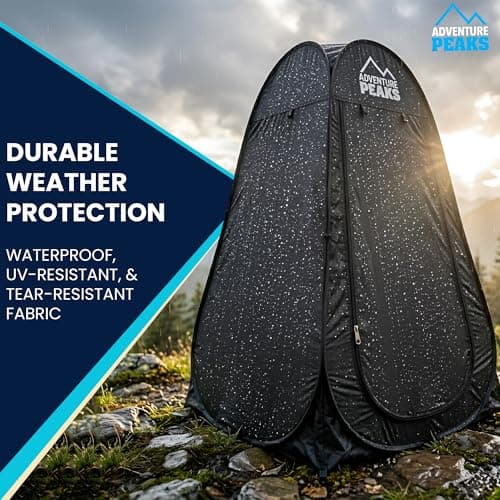 ADVENTURE PEAKS Pop Up Changing Tent – Portable Privacy Toilet Tent & Shower Tents for Camping, Beach & Outdoor Use – Water Resistant UV Protected Pop Up Privacy Tents — view 4