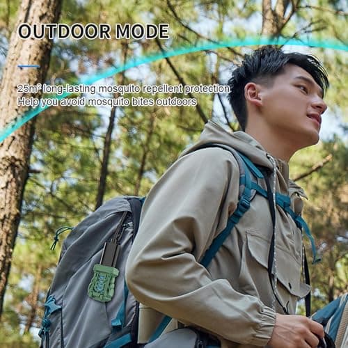 Portable USB Plug-in Mosquito Repeller with Heating Technology, 4 Repellent Tablets for Indoor Outdoor Camping Hiking Fishing Travel — view 6