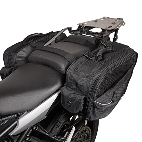 Motorcycle Motorbike Pannier Bags Throw Over Saddle Bags Soft Luggage Touring Panniers BikeTek Urbano — view 4
