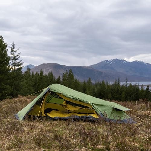 OEX Phoxx 1v2 1 Man Tent with Porch, Lightweight & Easy to Pitch Technical Tent for 1 Person, Compact Pack Size, Ideal for Backpacking, Hiking & Wild Camping, 5000mm HH, Green (Forest Green) — view 2