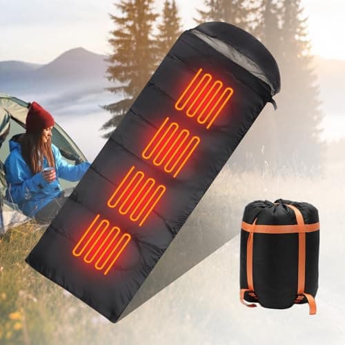 Longzhuo Heated Sleeping Bag for Adults, Extra Large for 4-Season Camping — view 4