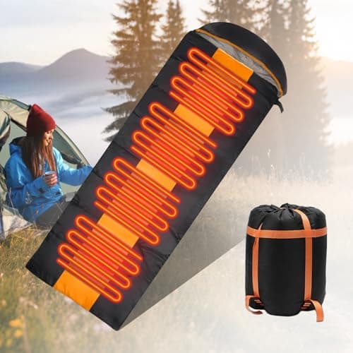 Longzhuo Heated Sleeping Bag for Adults, Extra Large for 4-Season Camping — view 3