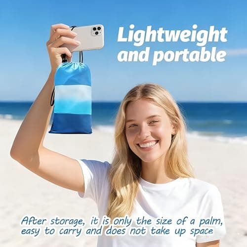 ROSSRORE Beach Blanket 200x210cm Foldable Outdoor Picnic Mat — view 2