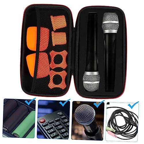 FUNOMOCYA Microphone Case Bag Set, Large Capacity Oxford Cloth Storage — view 5