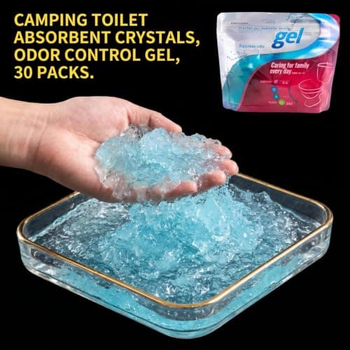 30Pcs Camping Toilets Bags, Portable Toilet Bags & Absorbent Powder Gel — view 4