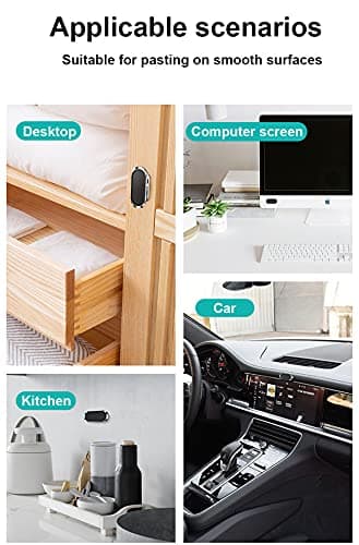 TUKEFEV Car Phone Holder 2 Pack Mount Multi-Functional 360°Rotating Car Mount Holder Magnetic Adsorption Phone Car Mount Cell Holder Fit All Smartphone — view 5