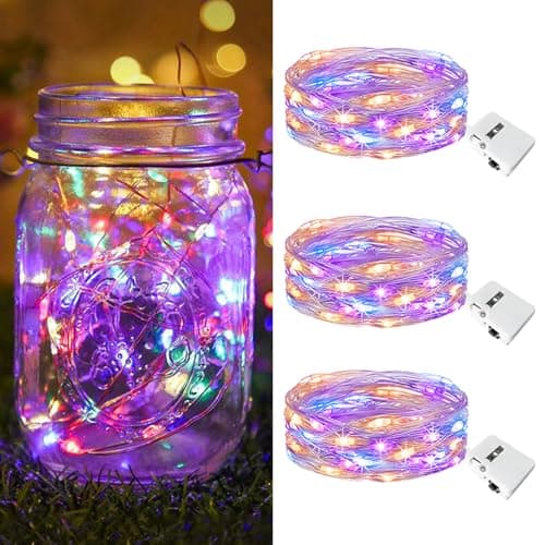 btfarm 3 Pack 3 Modes Fairy Lights Battery Operated, 2M 20 LED String Light