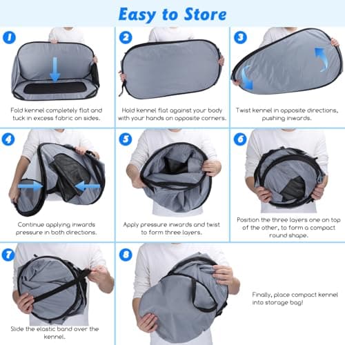 Nobleza Portable Pop-Up Pet Playpen with Sun Protection Waterproof — view 5