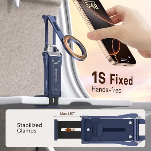 OMOTON TP02 360° Rotating for MagSafe Tripod, for Vlog, Travel, Navy Blue — view 3