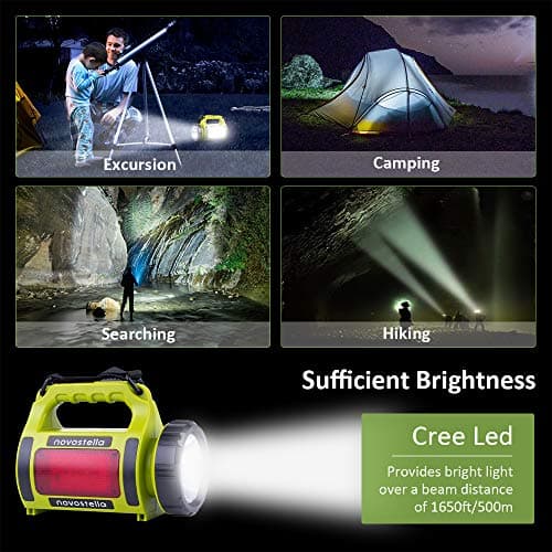 Rechargeable LED Lantern Torch Bright Camping Light Outdoor Flashlight — view 6
