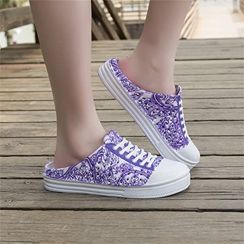 Women's Garden Clogs Breathable Shoes Bathing Shoes Beach Shoes Water Shoes Footwear Slippers Walking Shoes Home Travel Shoes Purple — view 2