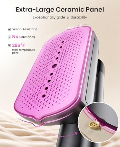 Jack&Rose Clothes Steamer with Dual Water Tanks,Travel Steamer for Clothes — view 6