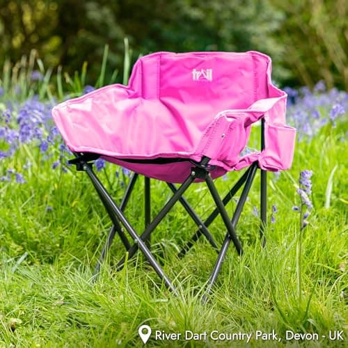 Trail Buzzard Kids Bucket Camping Chair, Pink — view 2