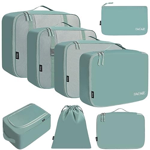 BAGAIL Packing Cubes for Suitcase 8 Set, Lightweight Luggage Packing Organizers Packing Cubes for Travel Accessories