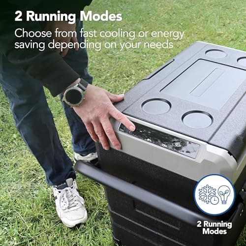 Igenix 60L Portable Basket Fridge Freezer, Black — view 5
