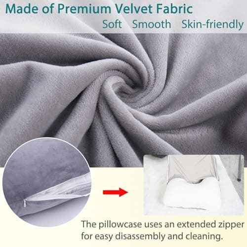 AS AWESLING Pregnancy Pillow, Nursing, Support and U Shaped Full Body Pillow for Pregnant Women with Removable Cover (GREEN) — view 5