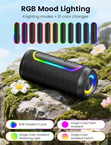 UOHHBOE 30W Bluetooth Speaker, Waterproof Portable Speaker with Deep Bass — view 6