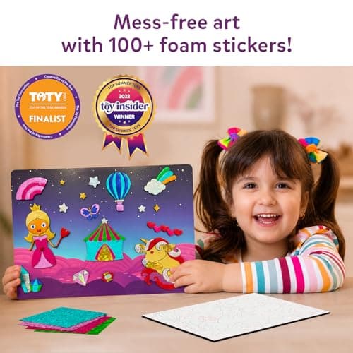 Skillmatics Foil Fun Unicorns & Princesses, Foil Art & Craft, Gift for Kids — view 4