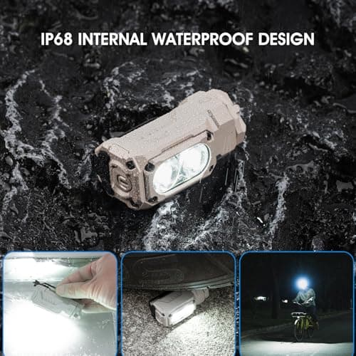 WUBEN E7 1800 Lumen Mini Flashlight with Magnet - Super Bright 6 Modes EDC LED, Type-C Rechargeable, IP68 Pocket Light for Headlamp Use, Rescue, Camping — view 6