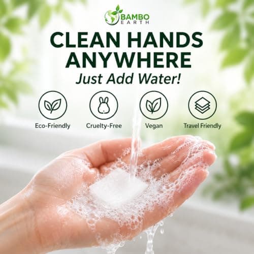 400 Sheets Antibacterial Paper Soap Strips For Hand Washing - 8 Pack Portable Disinfecting Pocket Travel Soap Thins Dissolvable & Disposable Camping Mini Size Dry SoapSheets For Hands (Variety 8x50) — view 5