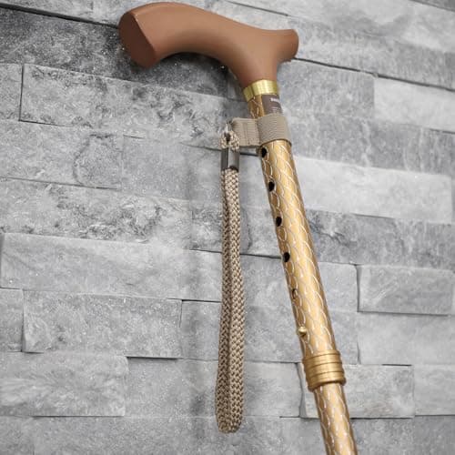 Switch Stick Luxury Engraved Pearl Walking Stick - Folding And Adjustable — view 5