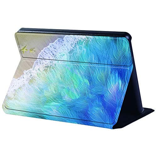 FINDING CASE Fit Amazon Kindle (8th Generation) 2016 Leather Cover - PU Flip Leather Smart Lightweight Shell Stand Cover Case for Kindle (8th Generation) 2016 (feather beach) — view 4
