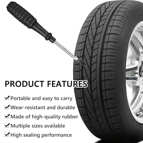 85 Pcs Tyre Repair Screws, Fast Self-Service Rubber Nails, Car Tyre Puncture Repair Kit, Universal Tire Plugs Emergency Accessories for Motorcycle Auto Car Truck Tractor, 3 Sizes (28S+28M+28L) — view 3