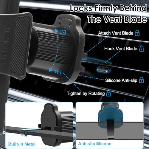 EEEKit Mobile Phone Holder for Cars: 3 in 1 Air Vent & CD Slot Phone Mount — view 4