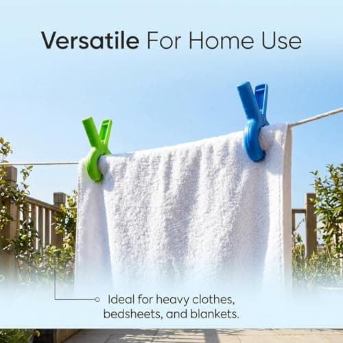 8 Pcs Large Beach Towel Clips Sun Lounger Clothes Pegs for Pool Cruise — view 4