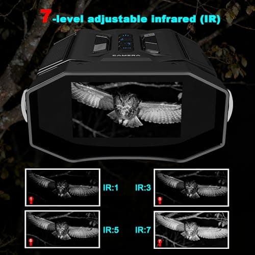 Frelisty Night Vision Goggles for Adults,Digital Binoculars with Camera,Ink — view 6