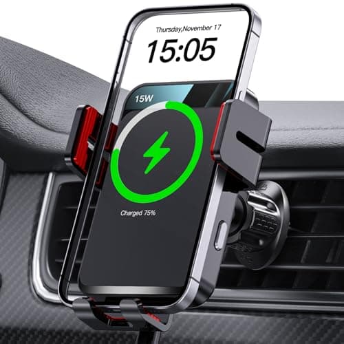 MOKPR Wireless Car Charger, 15W Car Phone Holder Wireless Charger
