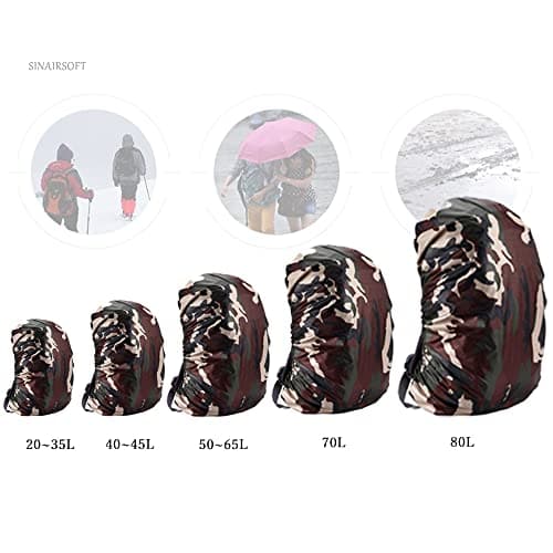 SINAIRSOFT Backpack Rain Cover 80L waterproof sunscreen Jungle camo — view 2