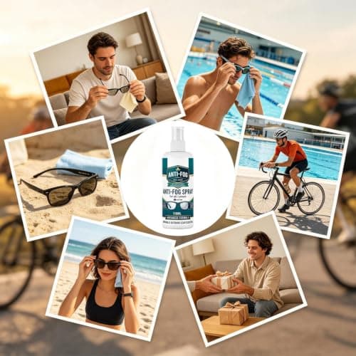 Anti-Fog Spray for Glasses,Fast-Acting Lens Defogger,Swim & Dive,Cycle — view 4