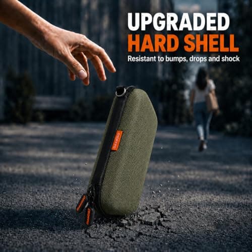 Small Hard Shell Portable Carrying Case for Power Bank, Hard Drive, Charger — view 3
