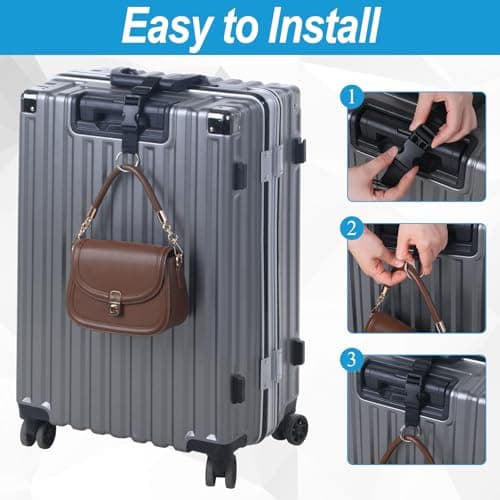4 Pcs Add a Bag Luggage Straps for Suitcases Jacket Gripper Strap — view 3