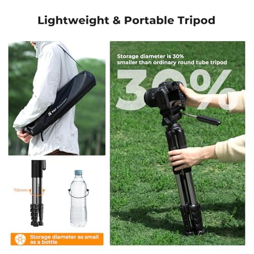 K&F CONCEPT 75" Lightweight Camera Tripod — view 3
